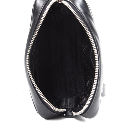 Prada Soft Calfskin Diagramme Crossbody Bag Black 5 of 9