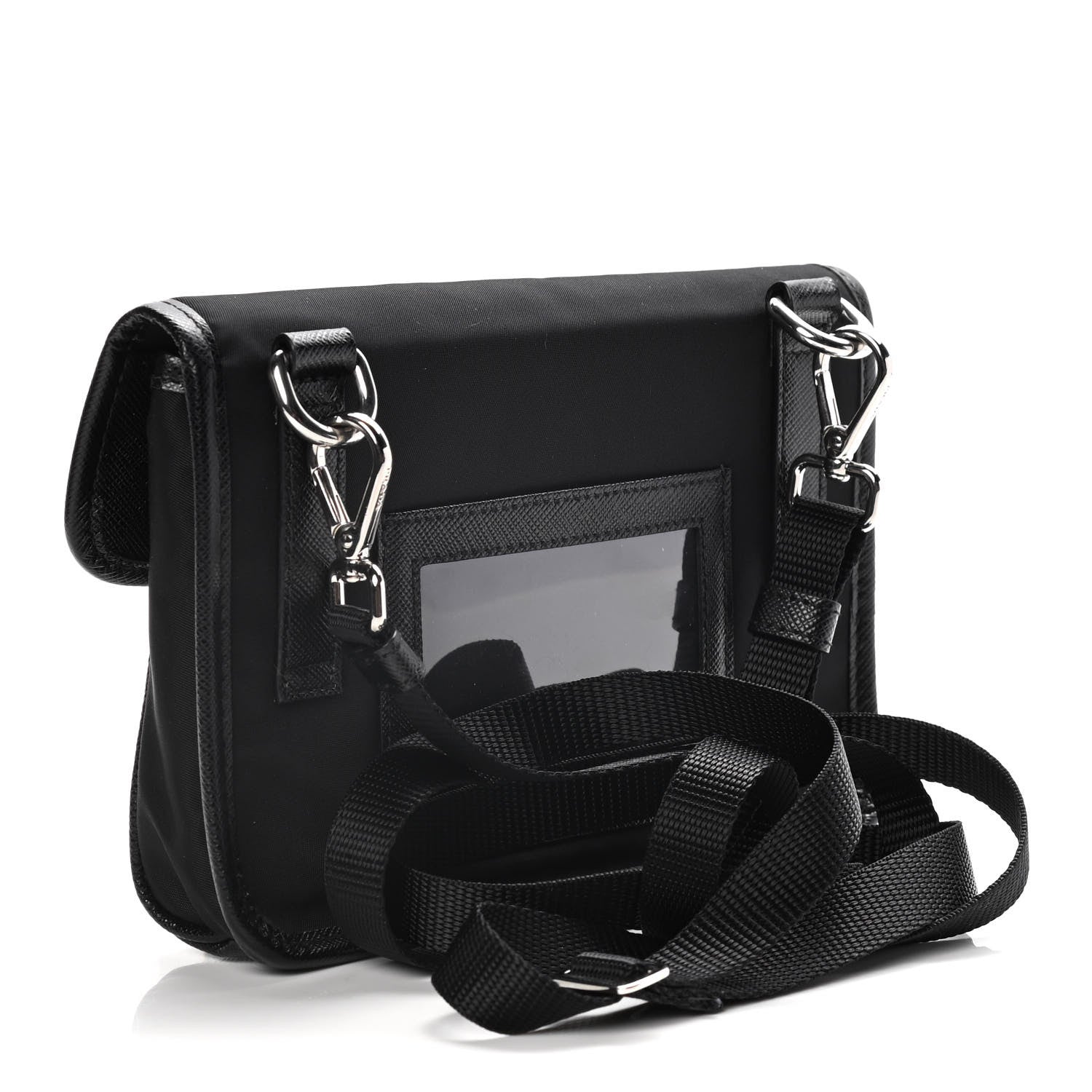 Prada Re-Nylon Saffiano Smartphone Case Crossbody Black 2 of 12