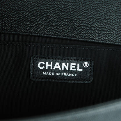 Chanel Caviar Quilted Medium Boy Flap So Black 7 of 8