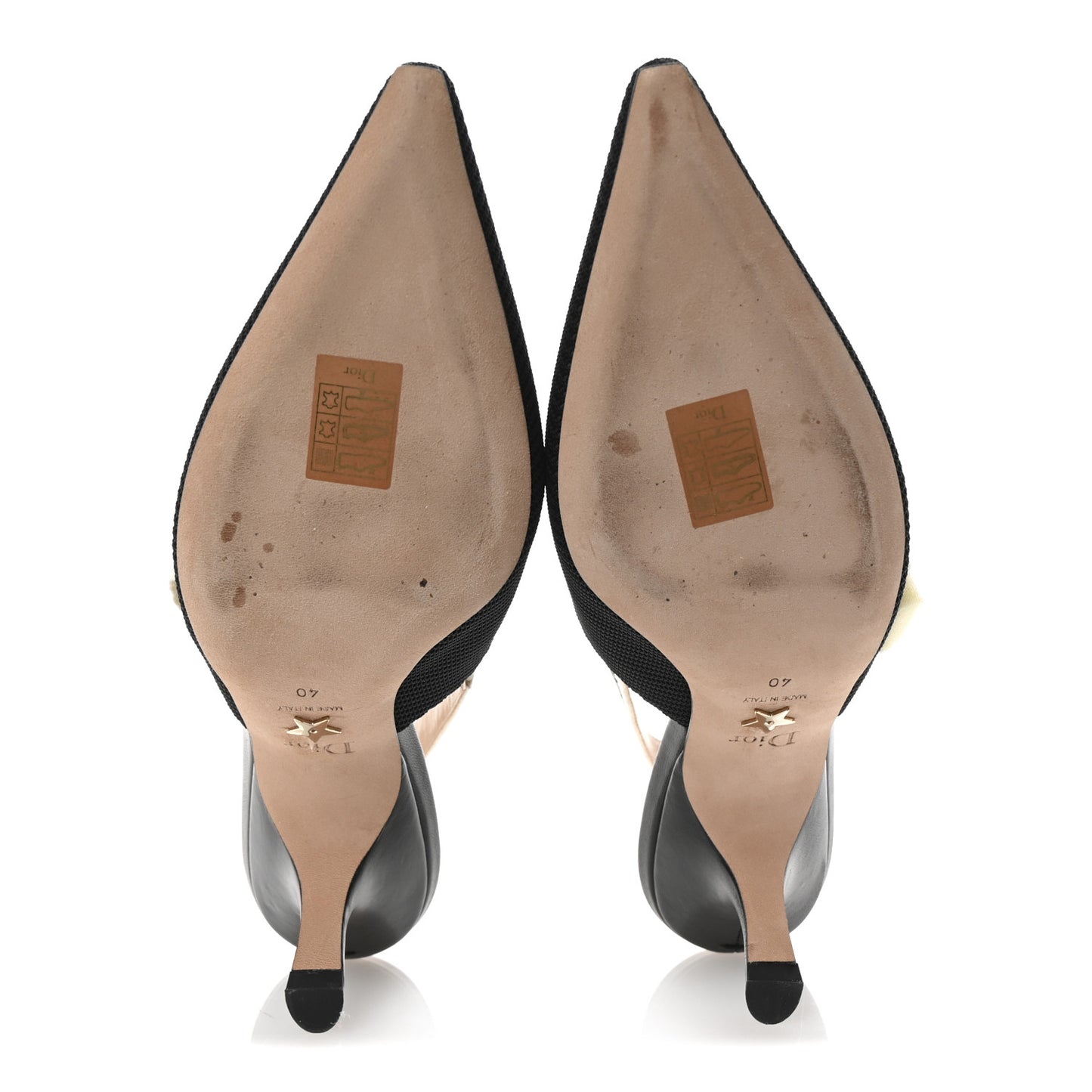 Technical Canvas Ribbon J Adior Slingback 65mm Pumps 40 Black