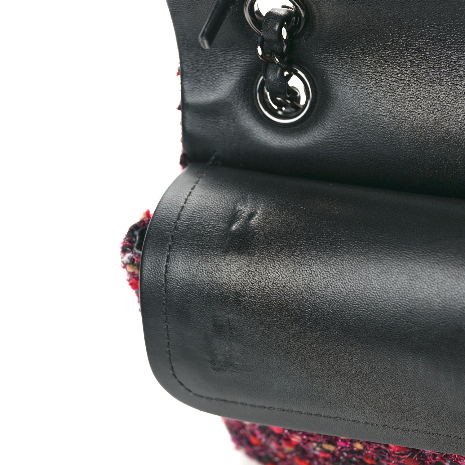 Chanel Tweed Quilted Medium Double Flap Multicolor 11 of 12
