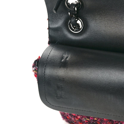 Chanel Tweed Quilted Medium Double Flap Multicolor 11 of 12