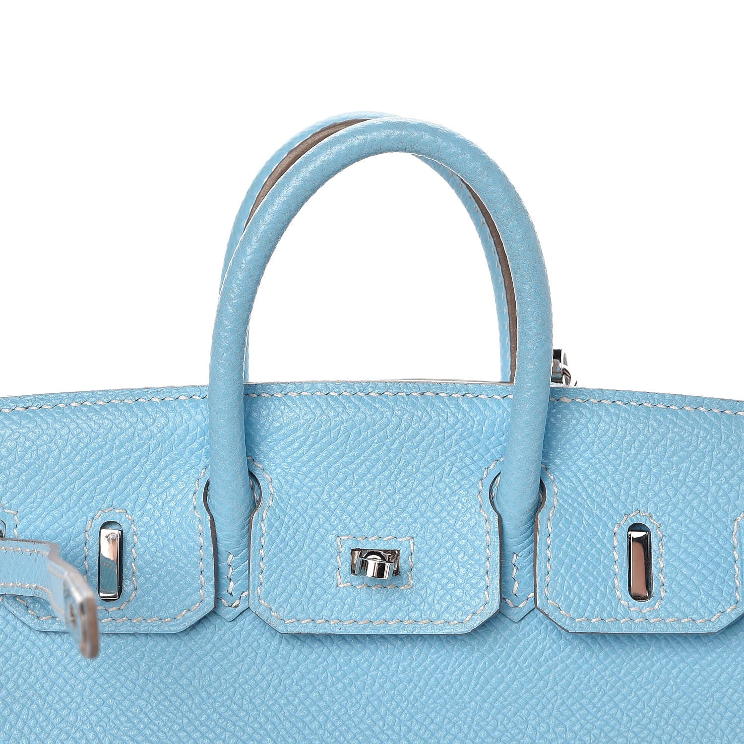Hermes Epsom Micro Birkin 15 Celeste 22 of 29