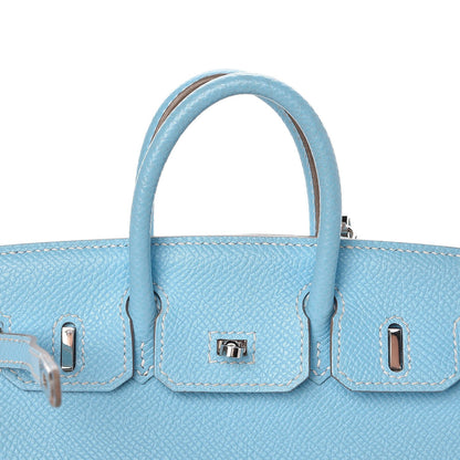 Hermes Epsom Micro Birkin 15 Celeste 22 of 29