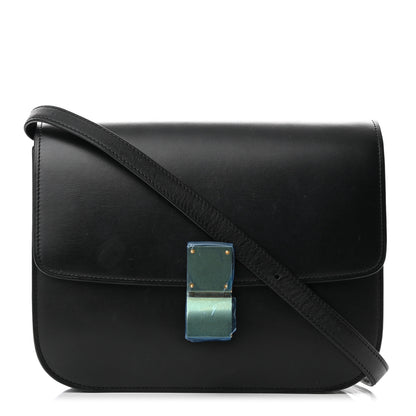 Celine Box Calfskin Medium Classic Box Flap Bag Black 1 of 9