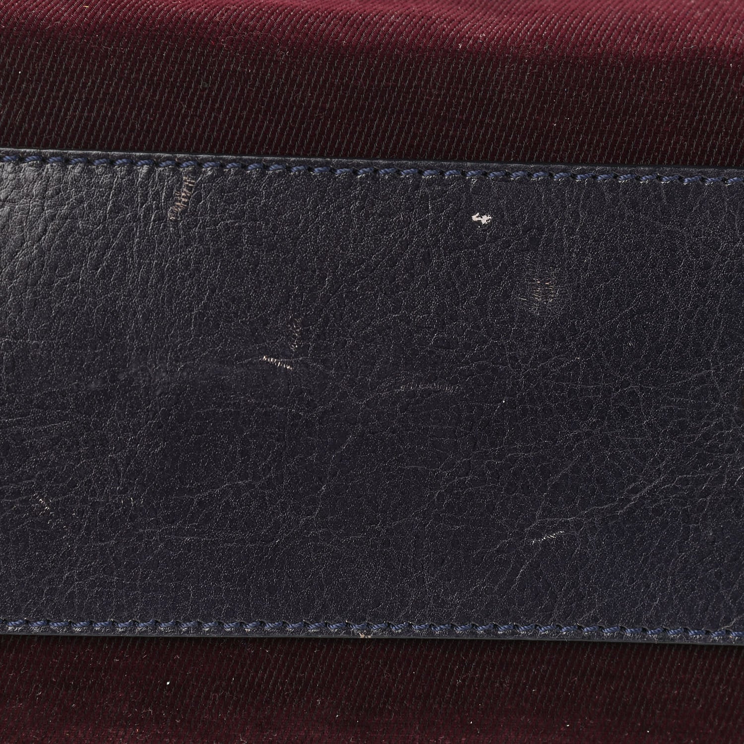 Fendi Denim Vitello Zucca Medium Peekaboo Iconic Satchel Vinaccia Blue Navy 12 of 12