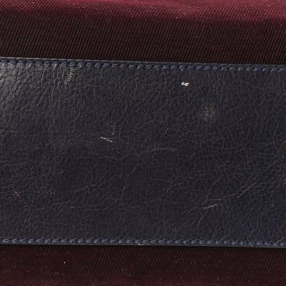 Fendi Denim Vitello Zucca Medium Peekaboo Iconic Satchel Vinaccia Blue Navy 12 of 12