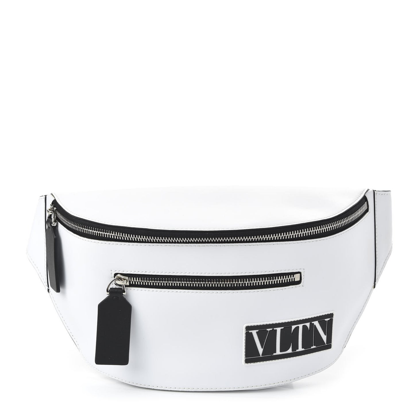 Calfskin VLTN Belt Bag White Black