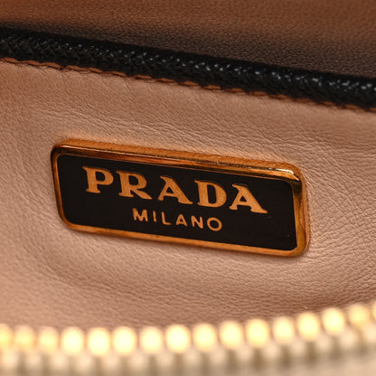 Prada Saffiano Mini Camera Crossbody Bag Black Talco 6 of 9