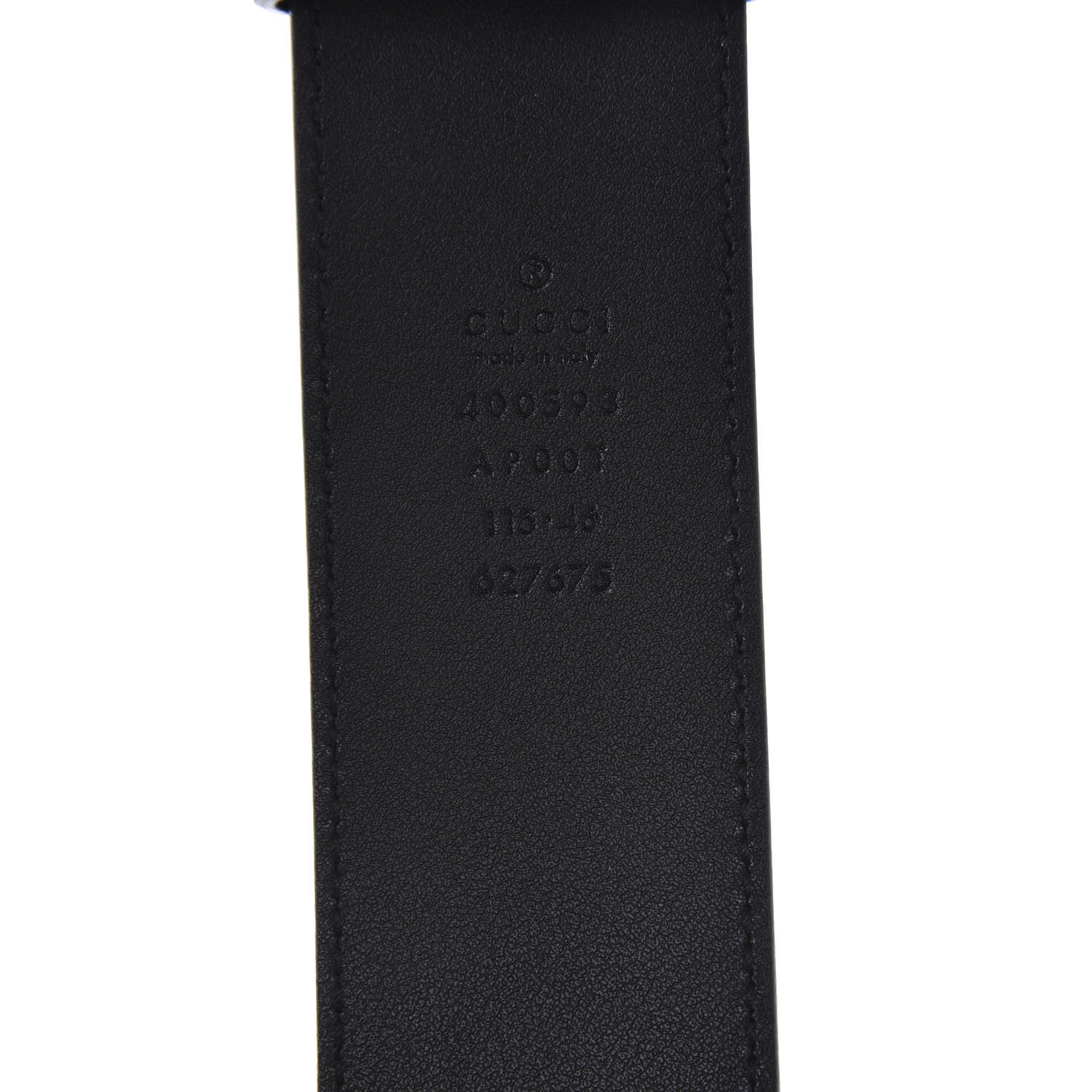 Gucci Calfskin Double G 40mm Belt 115 46 Black 3 of 4