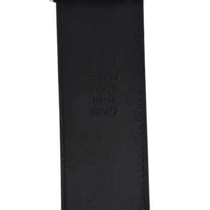Gucci Calfskin Double G 40mm Belt 115 46 Black 3 of 4