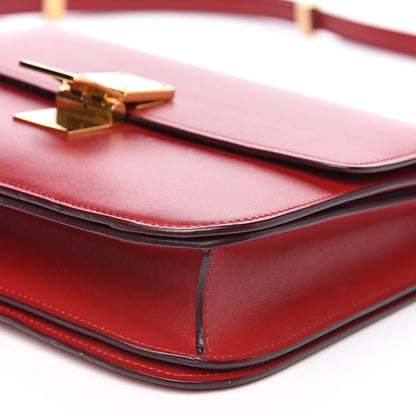 Celine Box Calfskin Medium Classic Box Flap Bag Red 8 of 11