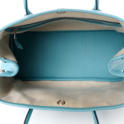 Hermes Vache Country Garden Party 30 TPM Bleu Saint Cyr 5 of 11