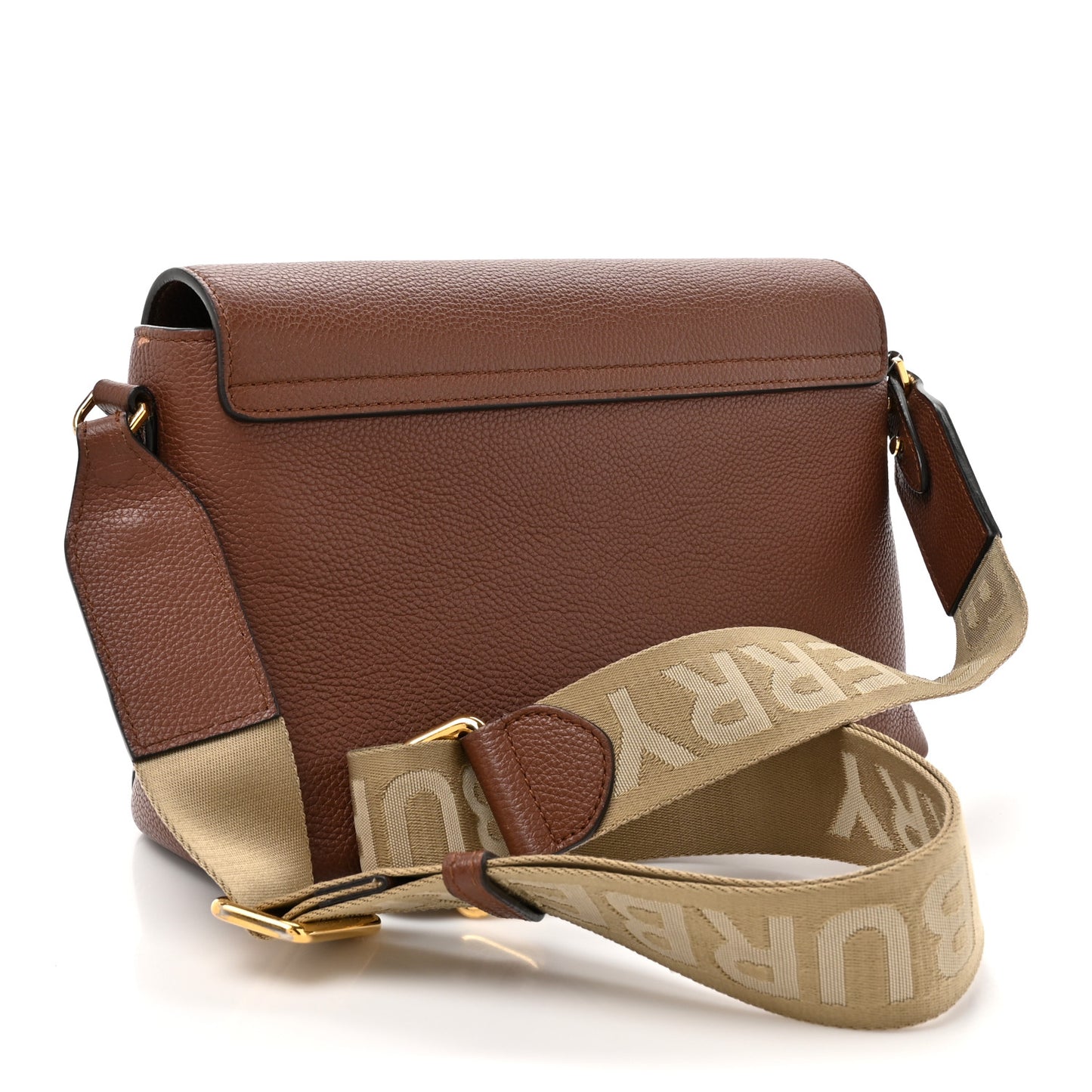 Calfskin Vintage Check Note Crossbody Bag Tan