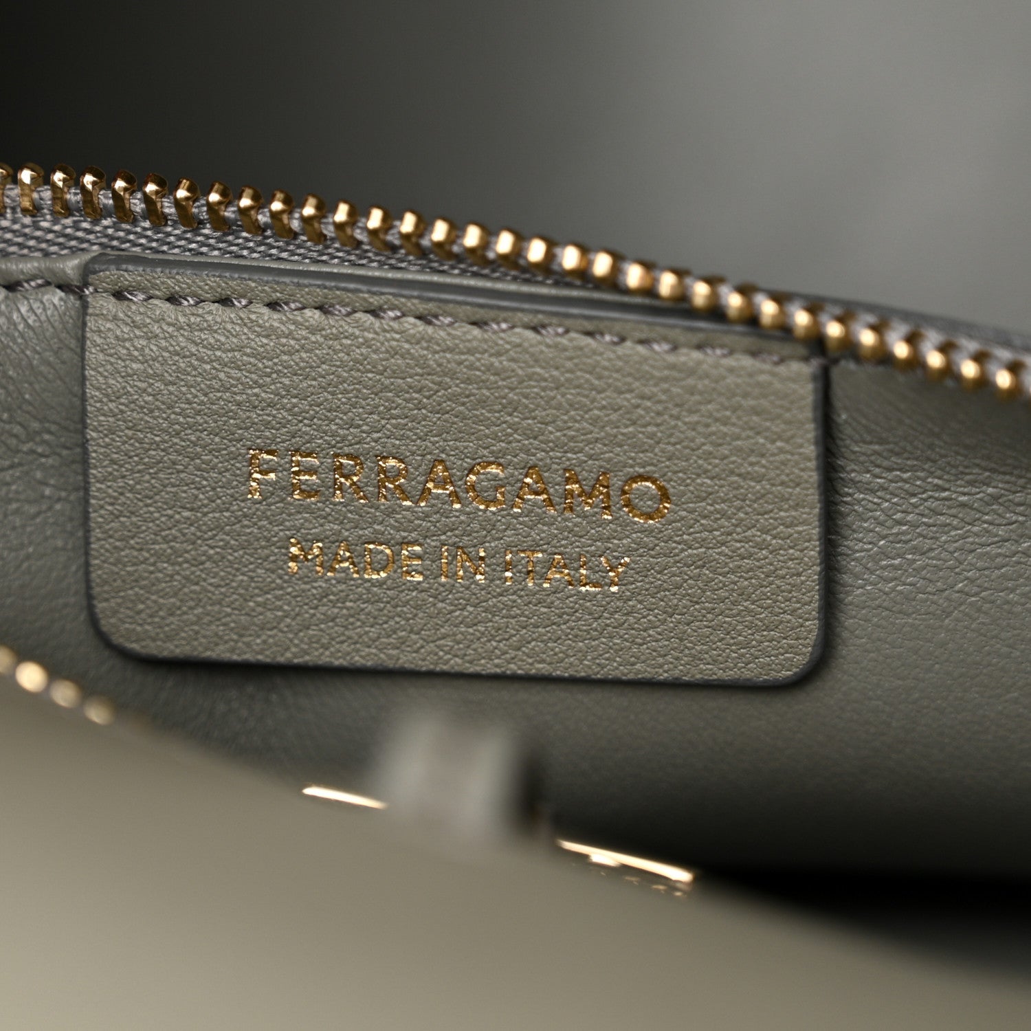 Salvatore Ferragamo Calfskin Small Hug Bag Ash Grey 1547953