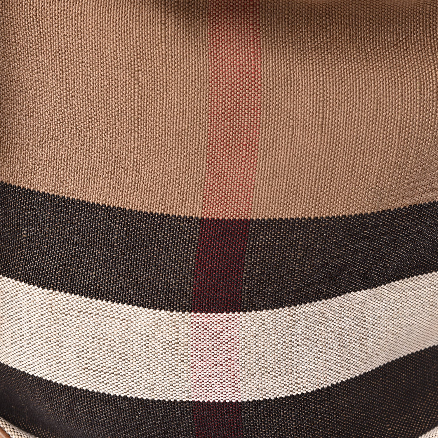Burberry Canvas Mega Check Medium Ashby Hobo Saddle Brown 10 of 18