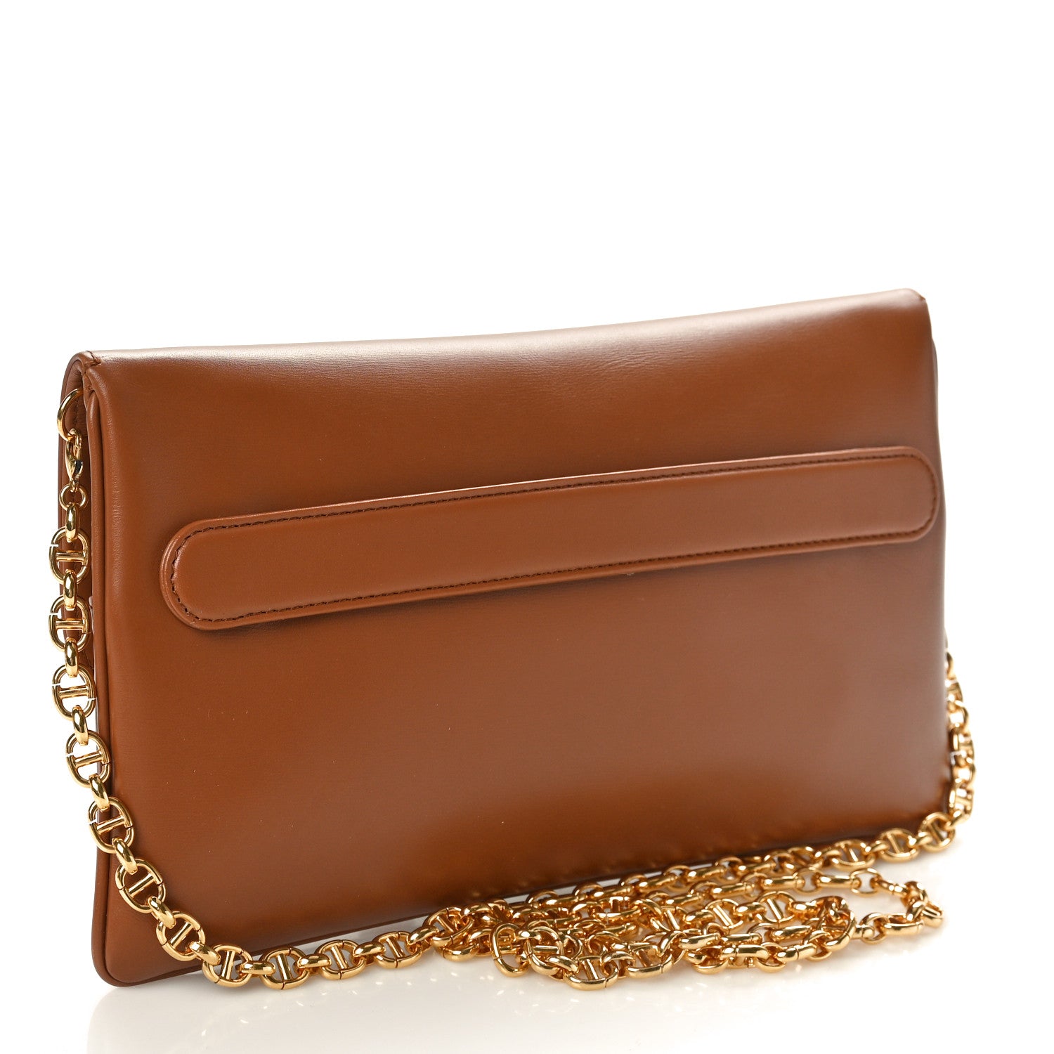 Christian Dior Smooth Calfskin Medium Diordouble Chain Bag Brown 3 of 10