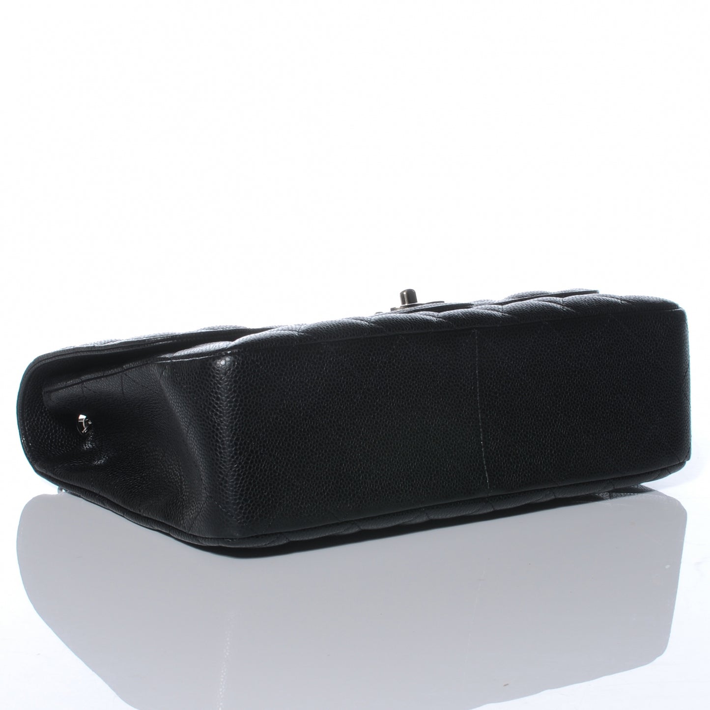 Caviar Jumbo Single Flap Black