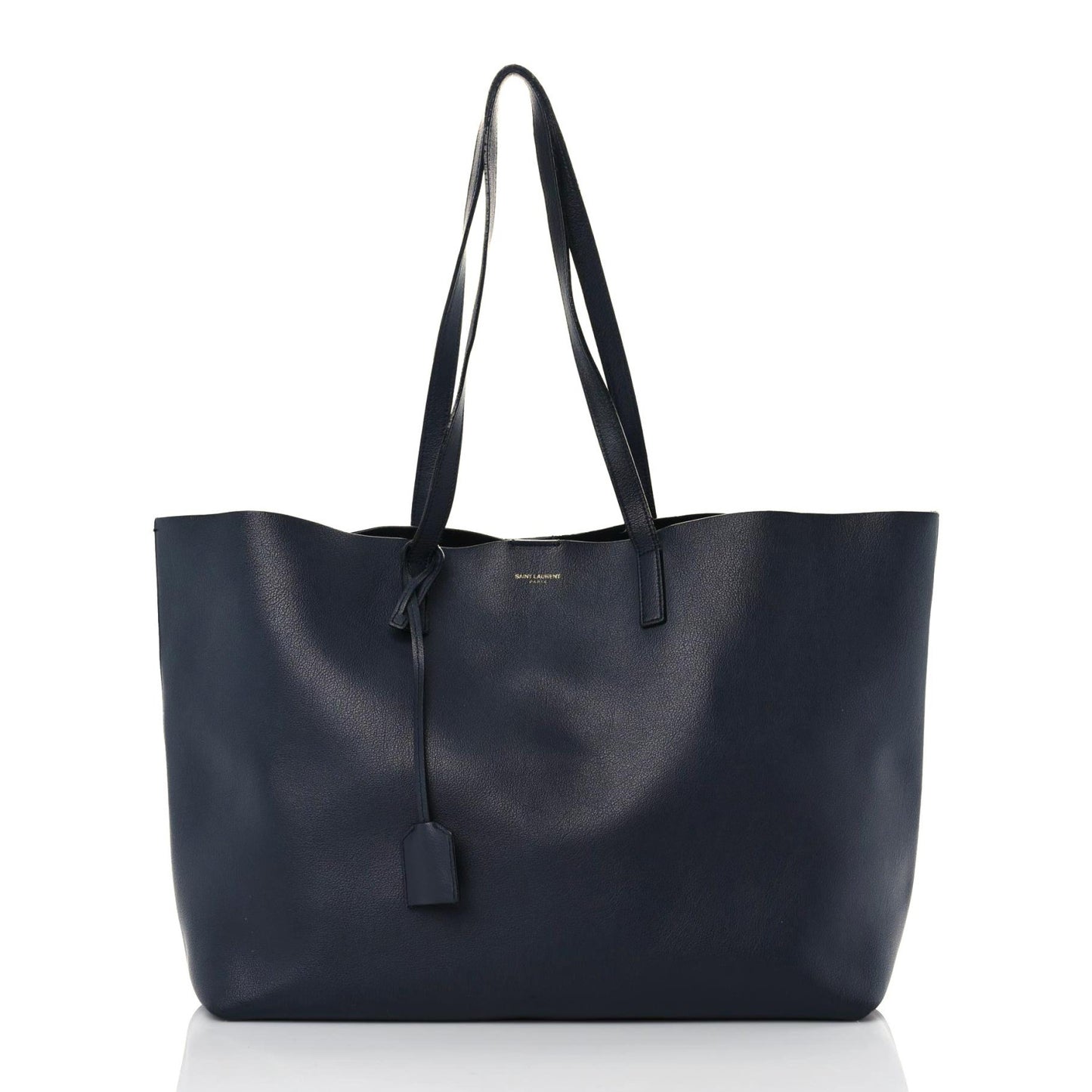 Calfskin Large Shopping Tote Deep Marine