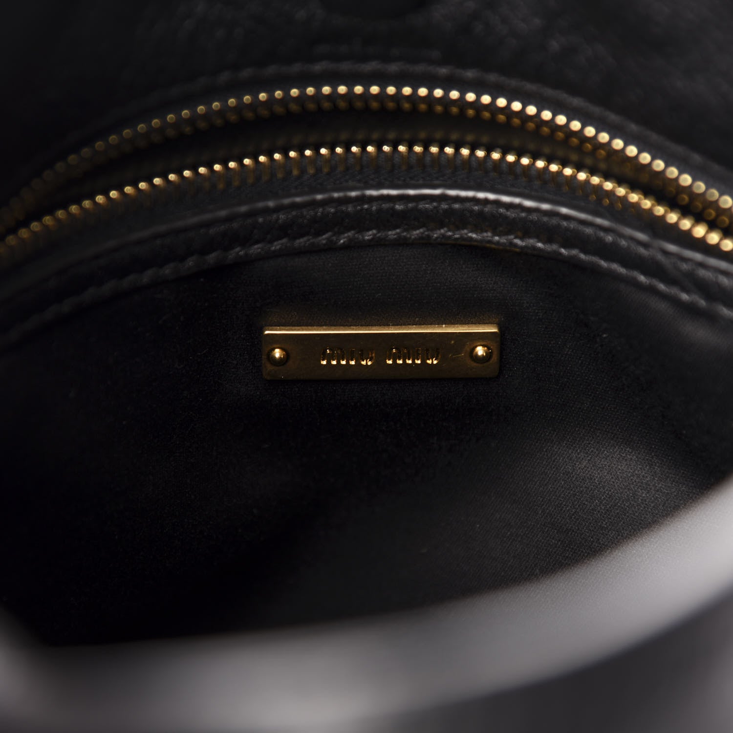 Miu Miu Vitello Daino Shoulder Bag Black 6 of 11