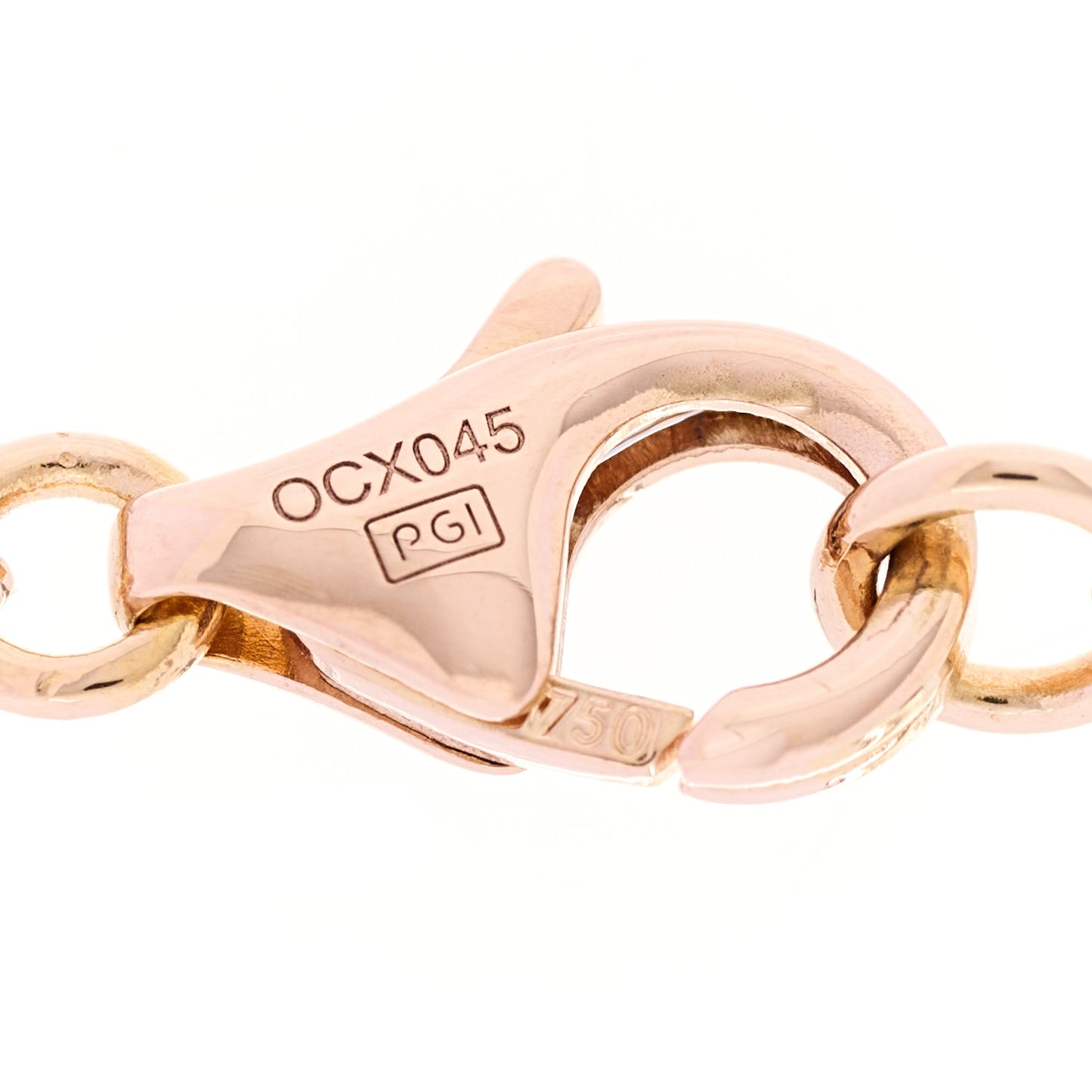 18K Pink Gold Interlocking LOVE Necklace