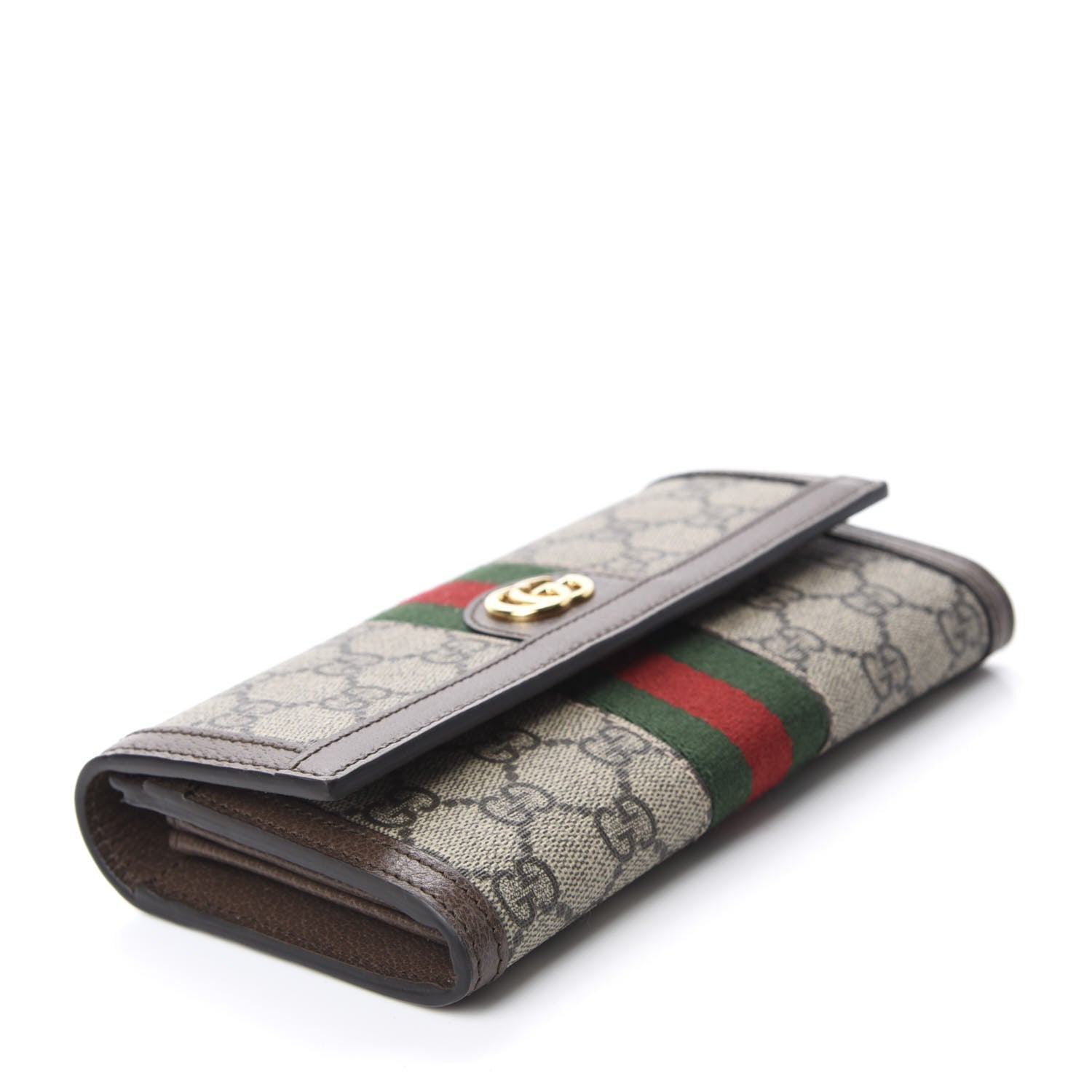 Gucci GG Supreme Monogram Web Ophidia Continental Wallet Brown 4 of 7