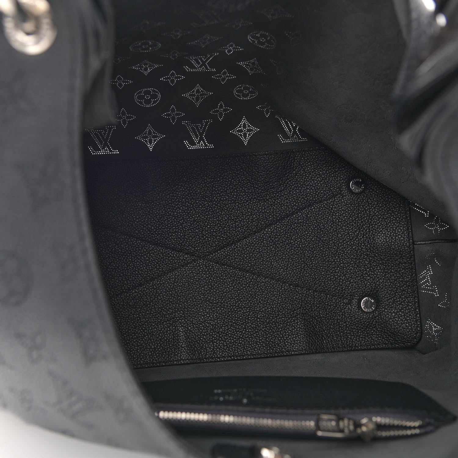 Louis Vuitton Mahina Carmel Hobo Black 5 of 12