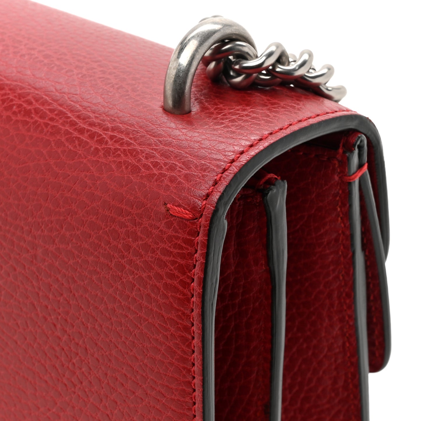 Dollar Calfskin Swarovski Crystal Small Dionysus Shoulder Bag Hibiscus Red