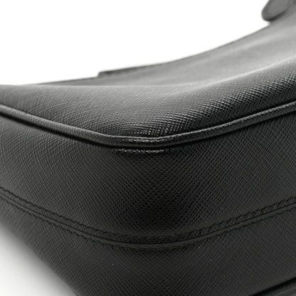 Prada Saffiano Lux Re-Edition 2005 Shoulder Bag Black 10 of 12
