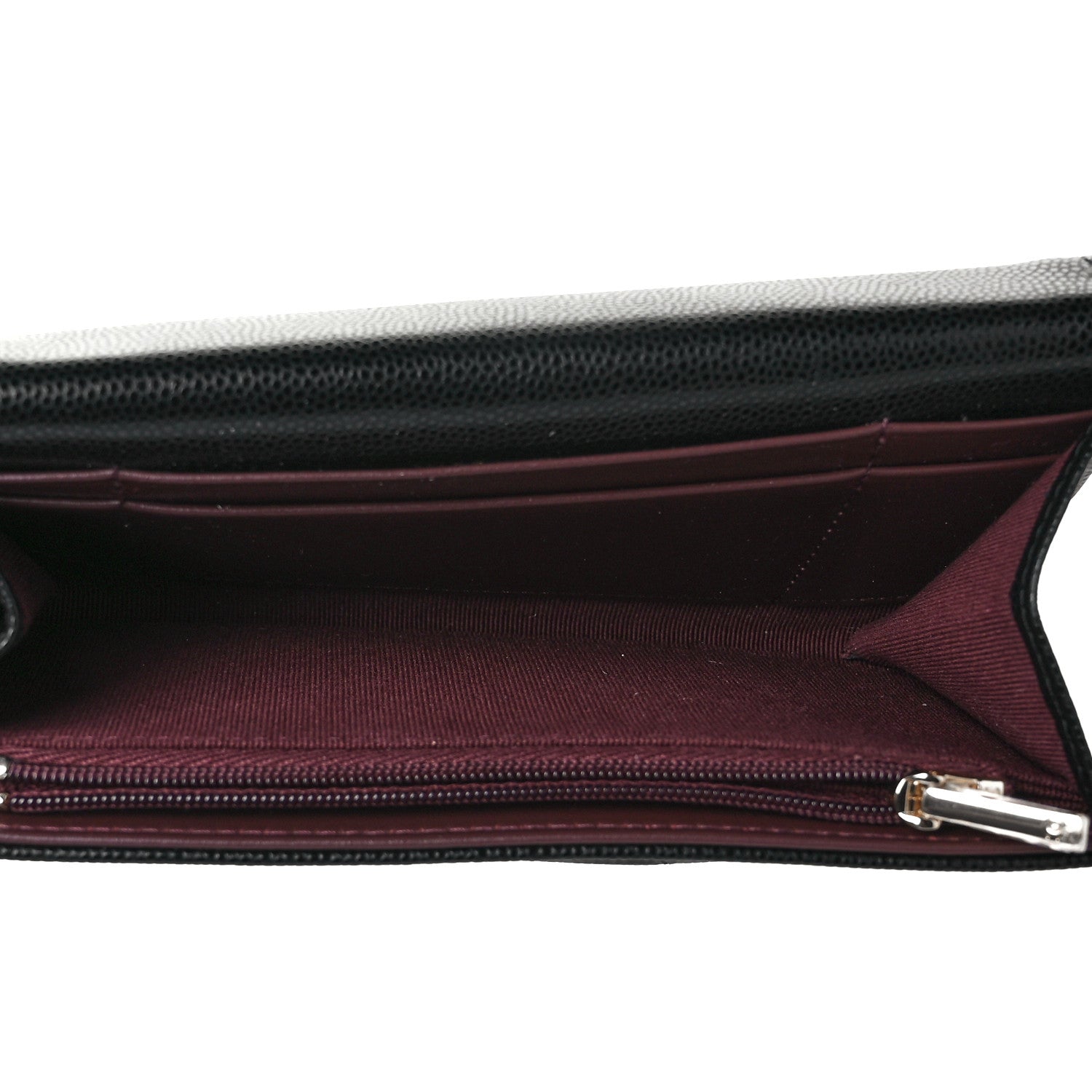 Chanel Caviar Quilted Medium Gusset Flap Wallet Black 5 of 10