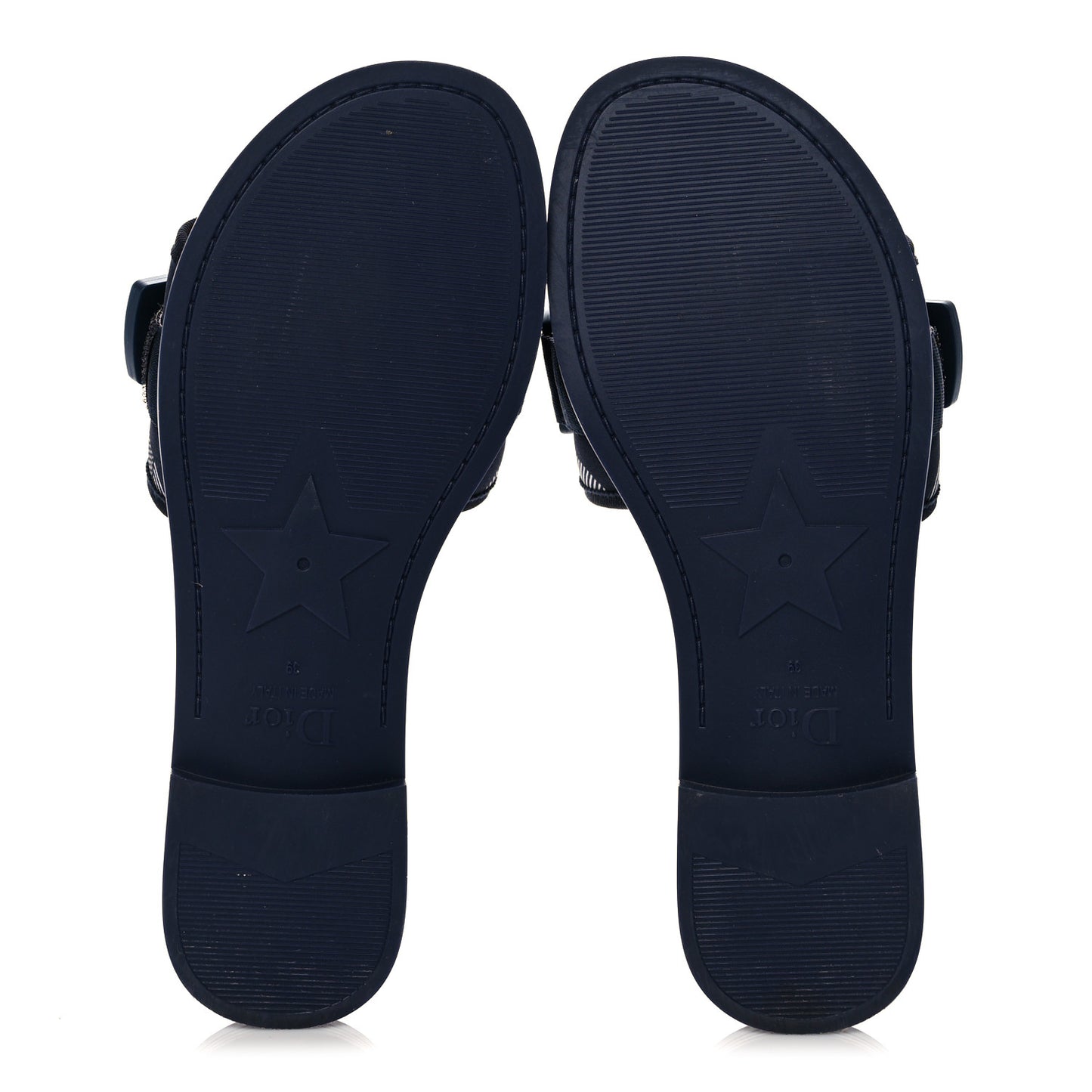 Technical Stretch Fabric Camouflage Dio(r)evolution Slide Sandals 39 Deep Blue
