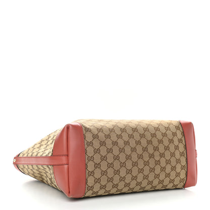 Gucci Metallic Monogram Medium Craft Tote Orange 5 of 21