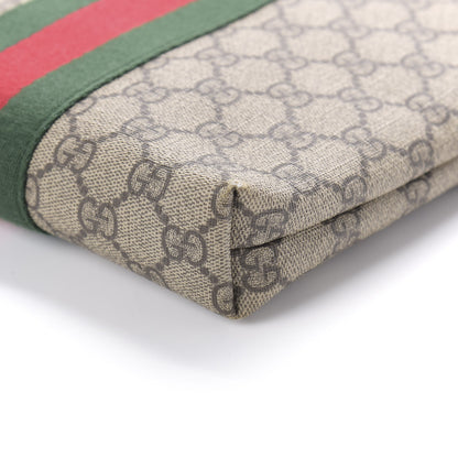 Gucci GG Supreme Monogram Web Messenger Bag Black 7 of 10