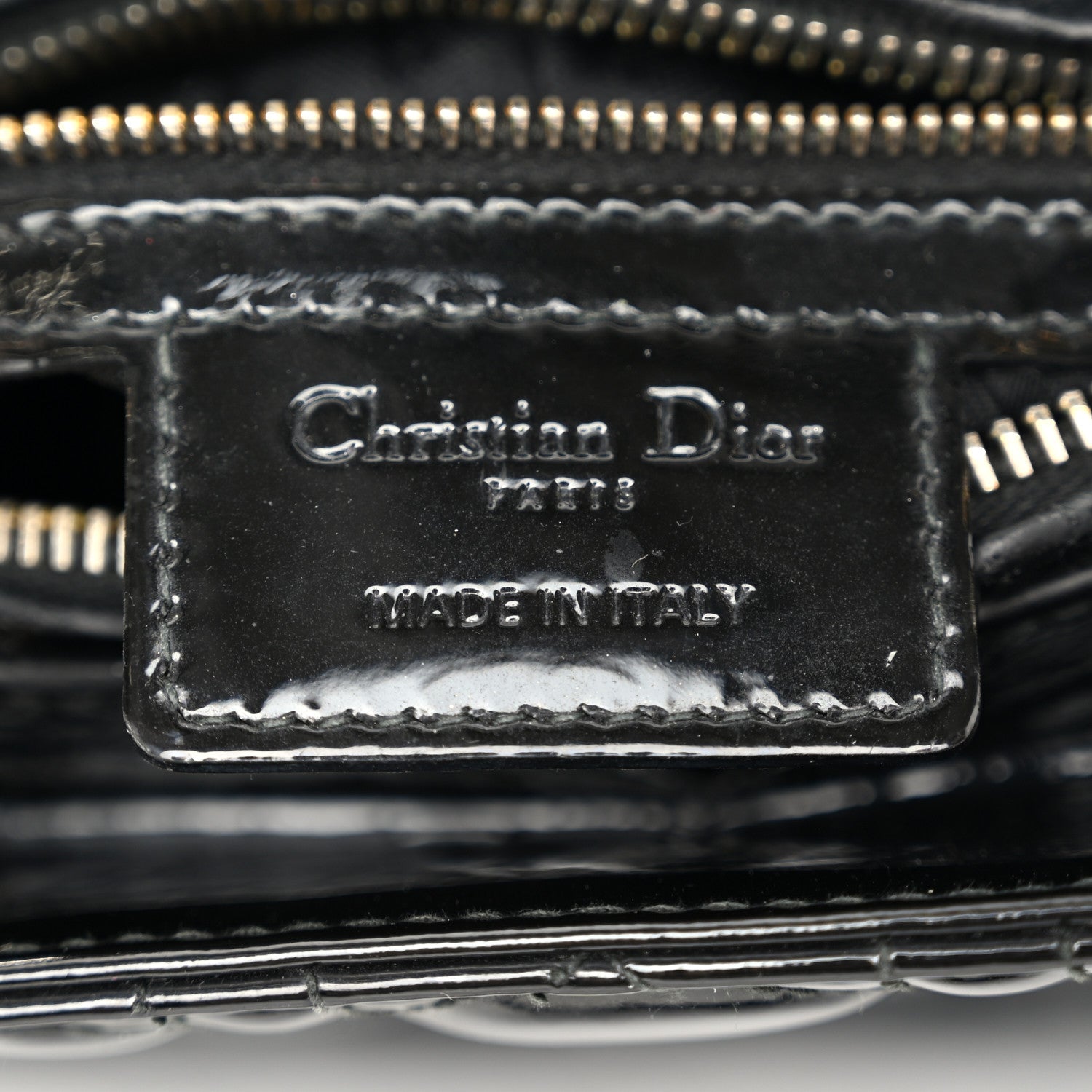 Christian Dior Patent Cannage Medium Lady Dior Black 6 of 10