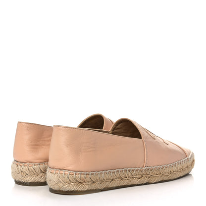 Chanel Lambskin CC Espadrilles 39 Nude 4 of 9