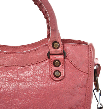 Balenciaga Agneau Classic Hardware Mini City Rose Bombon Raspberry 14 of 17
