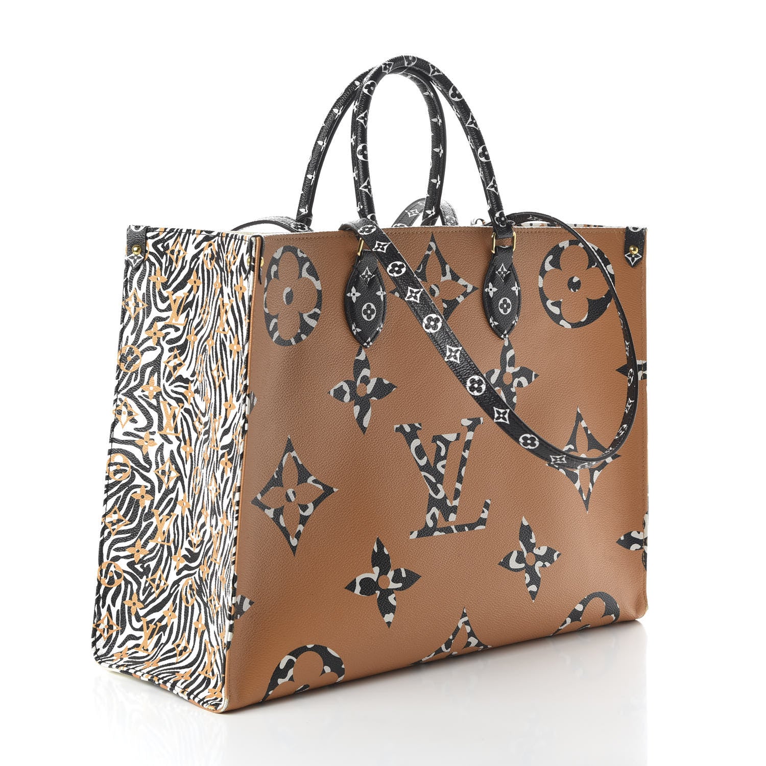 Louis Vuitton Monogram Giant Jungle Onthego GM Ivory 3 of 9