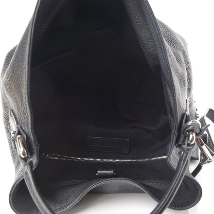 Burberry Calfskin Studded Medium Susanna Hobo Black 5 of 8