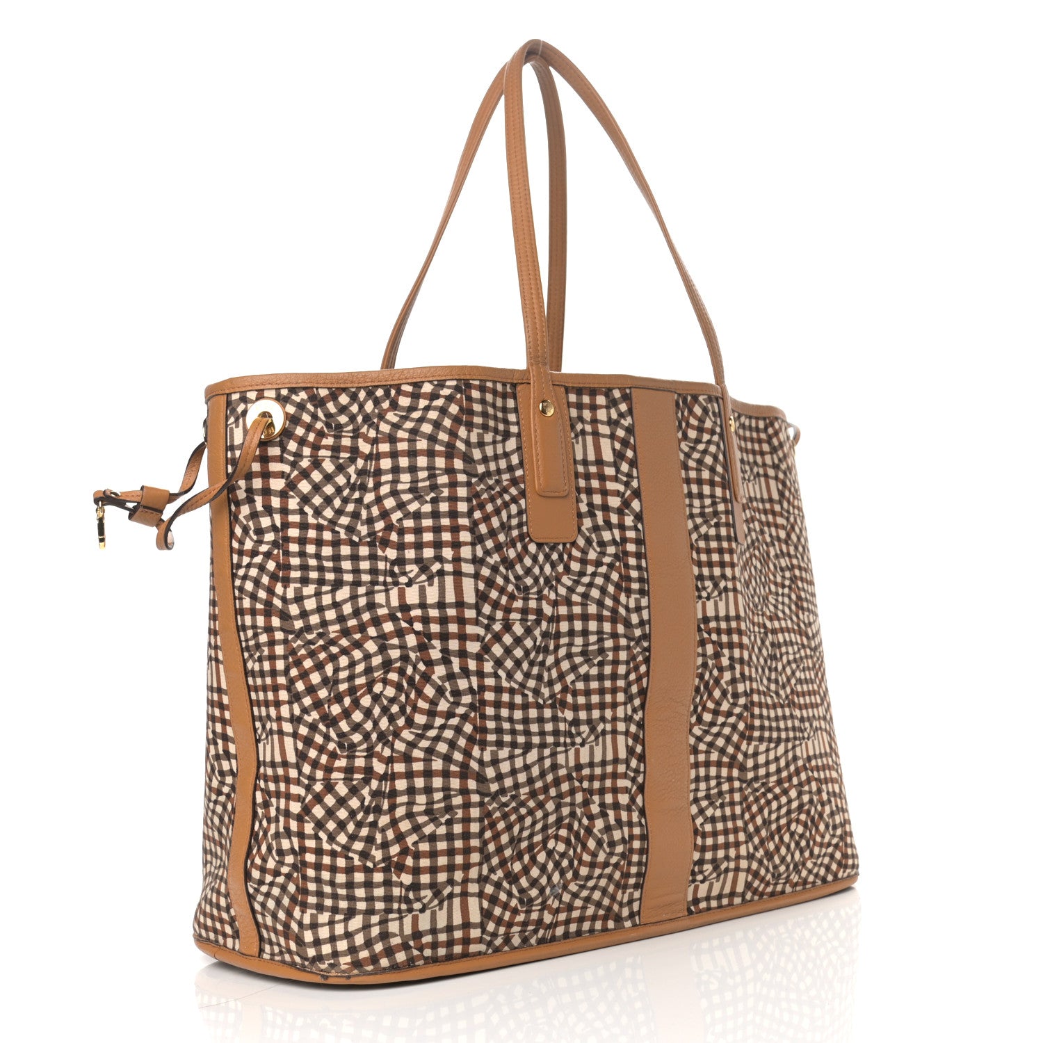 MCM Visetos Large Liz Reversible Shopper Tote Cognac 12 of 17