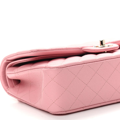 Chanel Caviar Quilted Medium Double Flap Pink 9 of 11