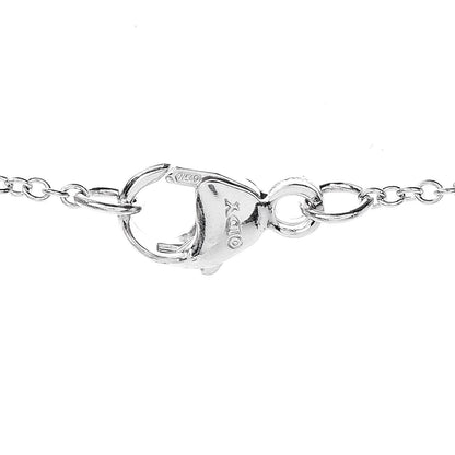David Yurman 18K White Gold Diamond Cable Collectibles Pave Charm Pendant Necklace 4 of 5