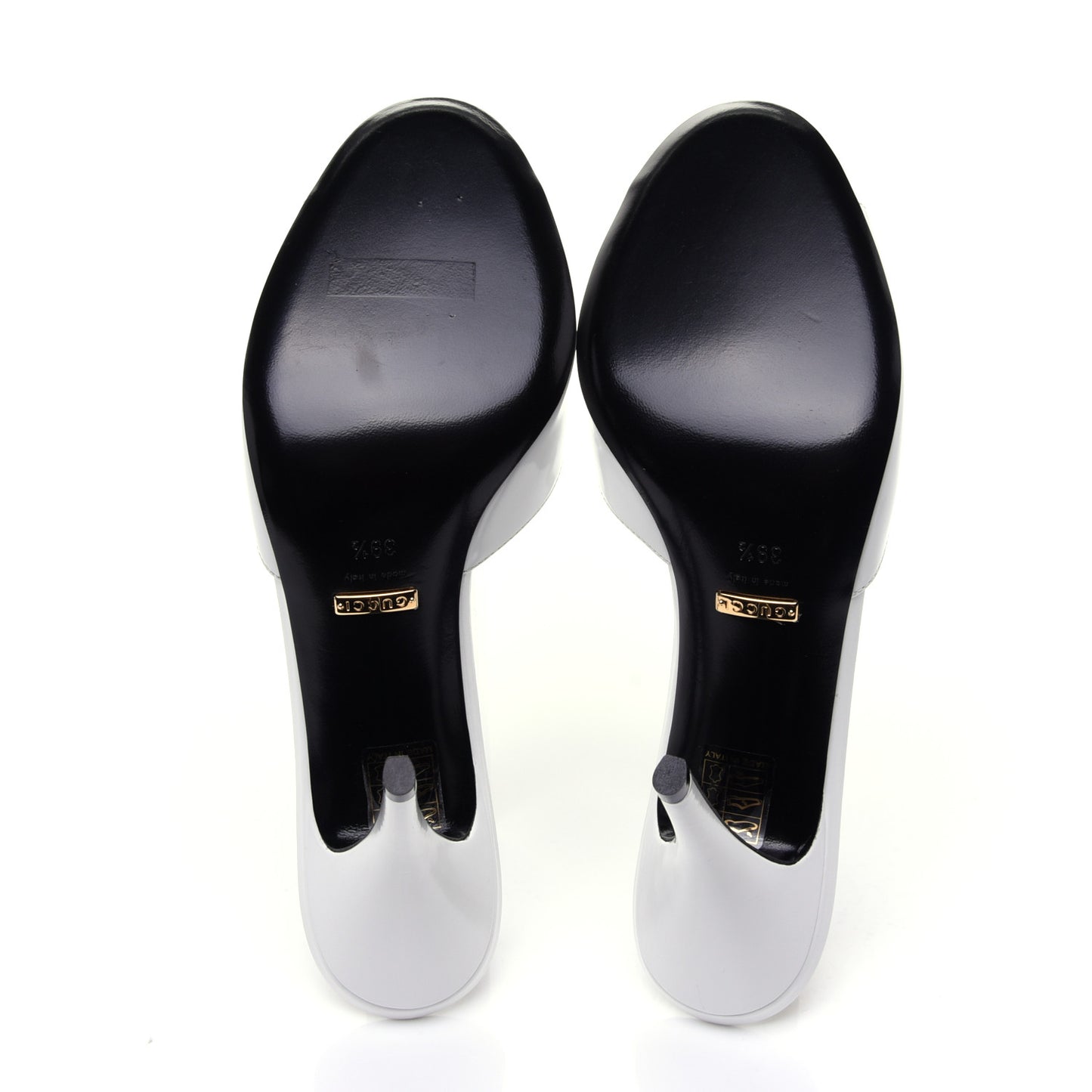 Polished Calfskin Scarlet Mid Heel Slide Sandals 39.5 Great White