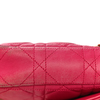 Christian Dior Lambskin Cannage Miss Dior Promenade Pouch Fuchsia 27 of 30