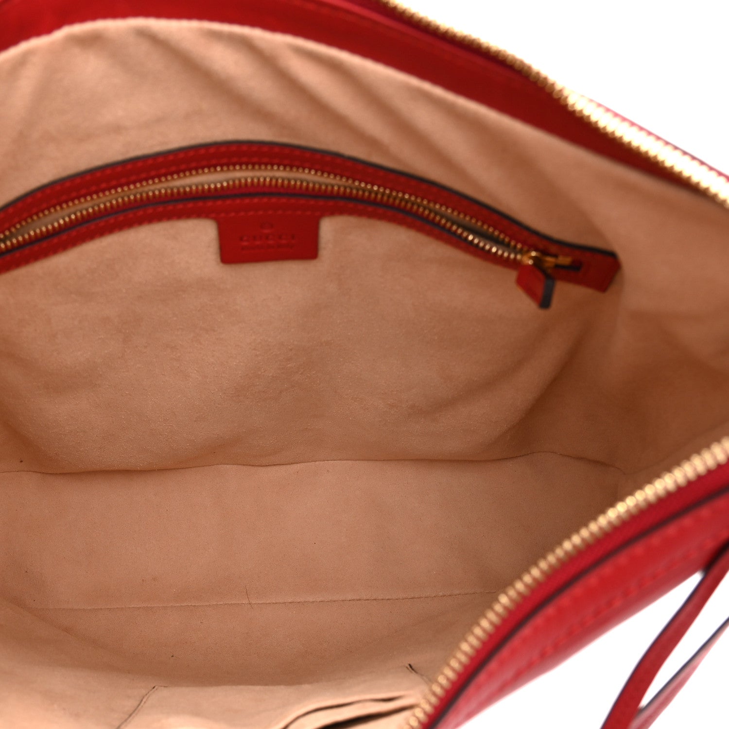 Gucci Apollo Calfskin GG Dadini Embroidered Chain Hobo Hibiscus Red 5 of 11