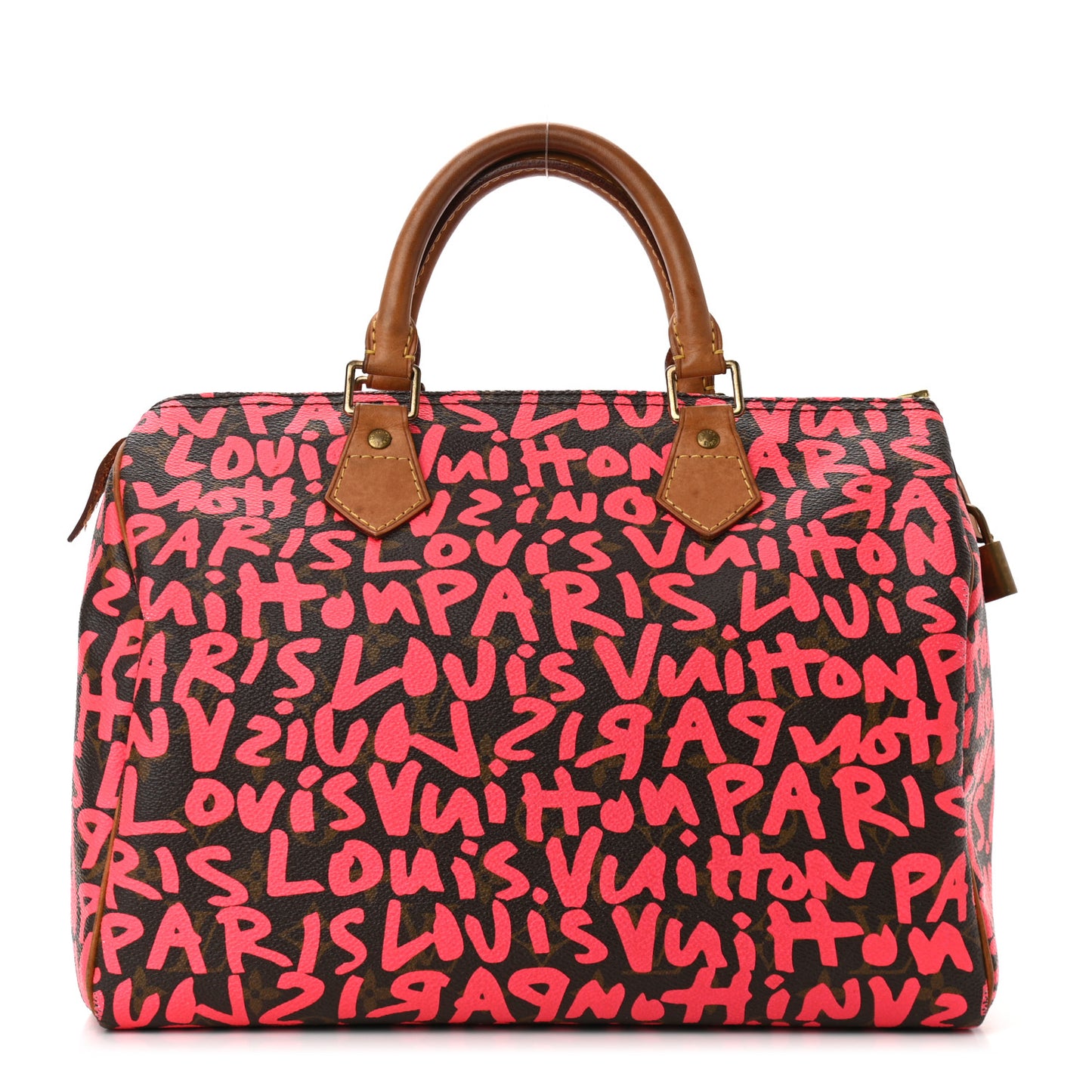 Monogram Graffiti Speedy 30 Fuchsia