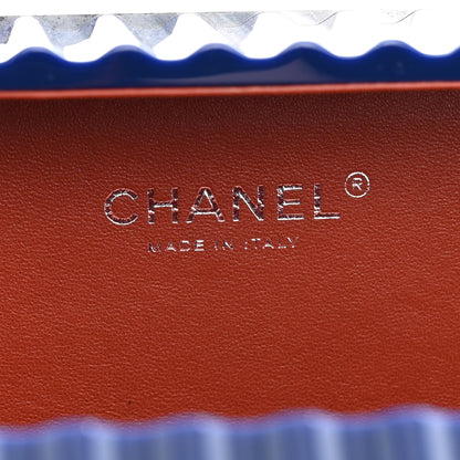 Chanel Resin Enamel CC Shipping Container Signature Minaudiere Clutch Blue 6 of 11