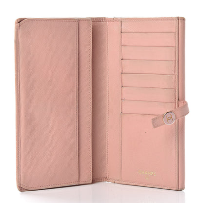 Chanel Grained Calfskin CC Button Wallet Pink 5 of 24