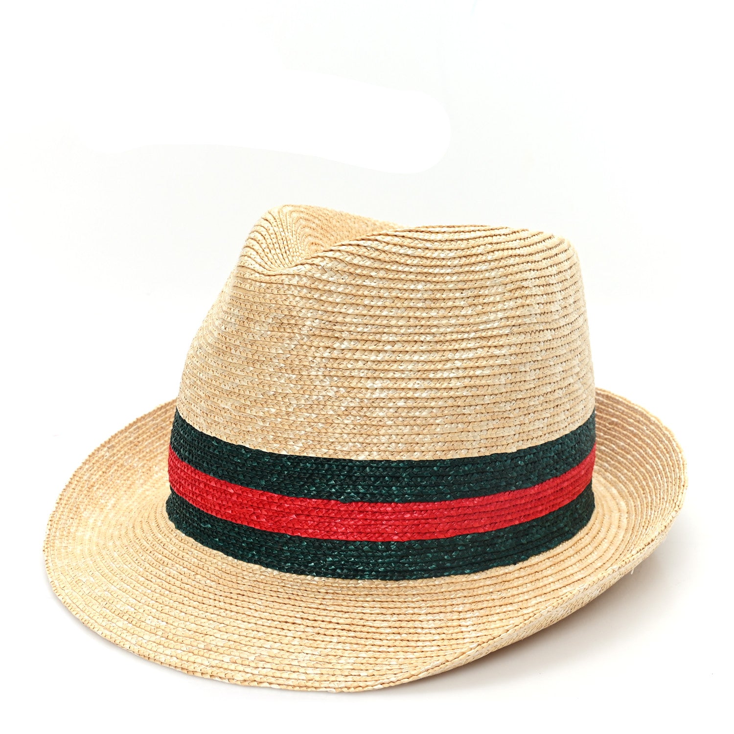 Gucci Abaca Straw Web Fedora Hat S 1 of 9