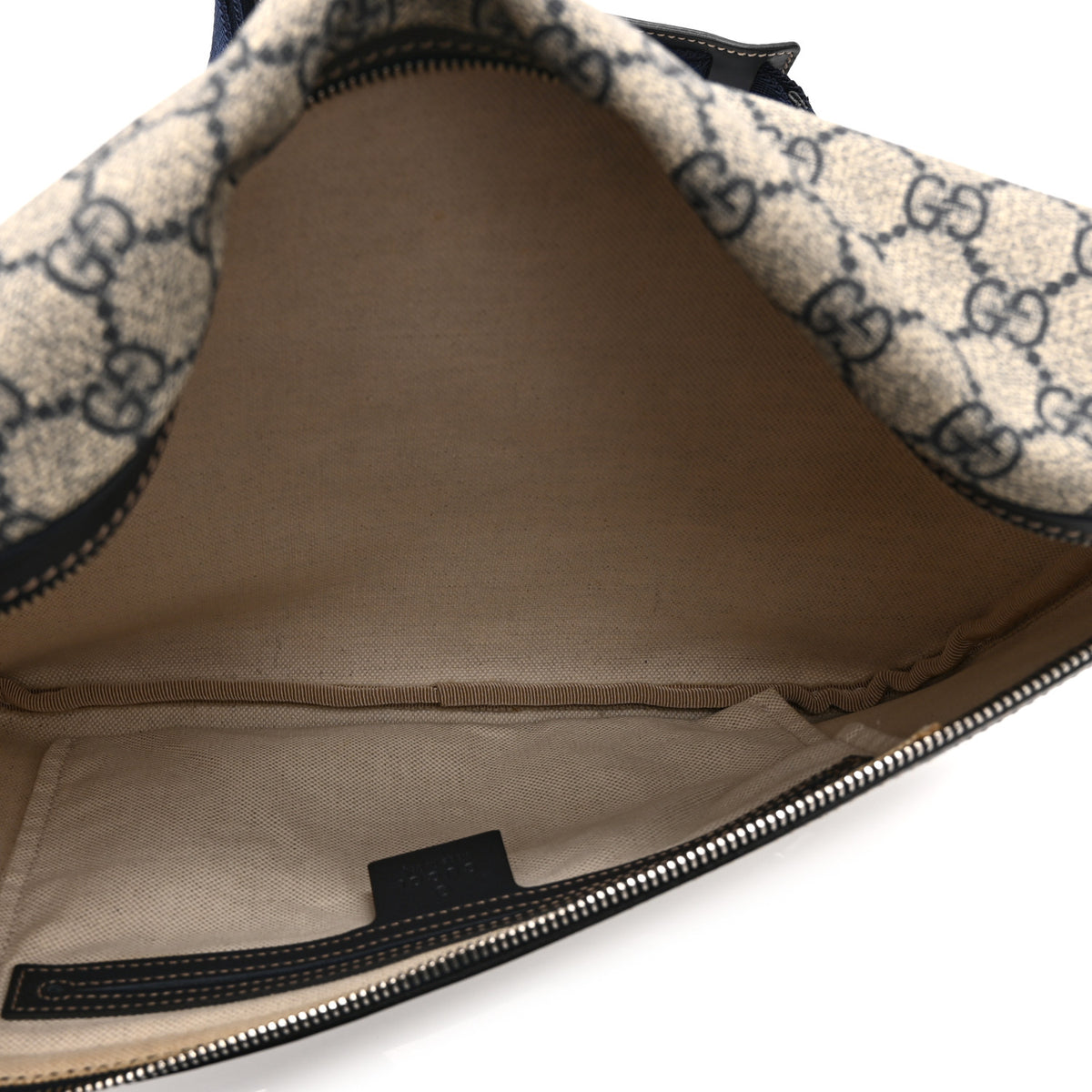 GG Plus Monogram Belt Bag Navy