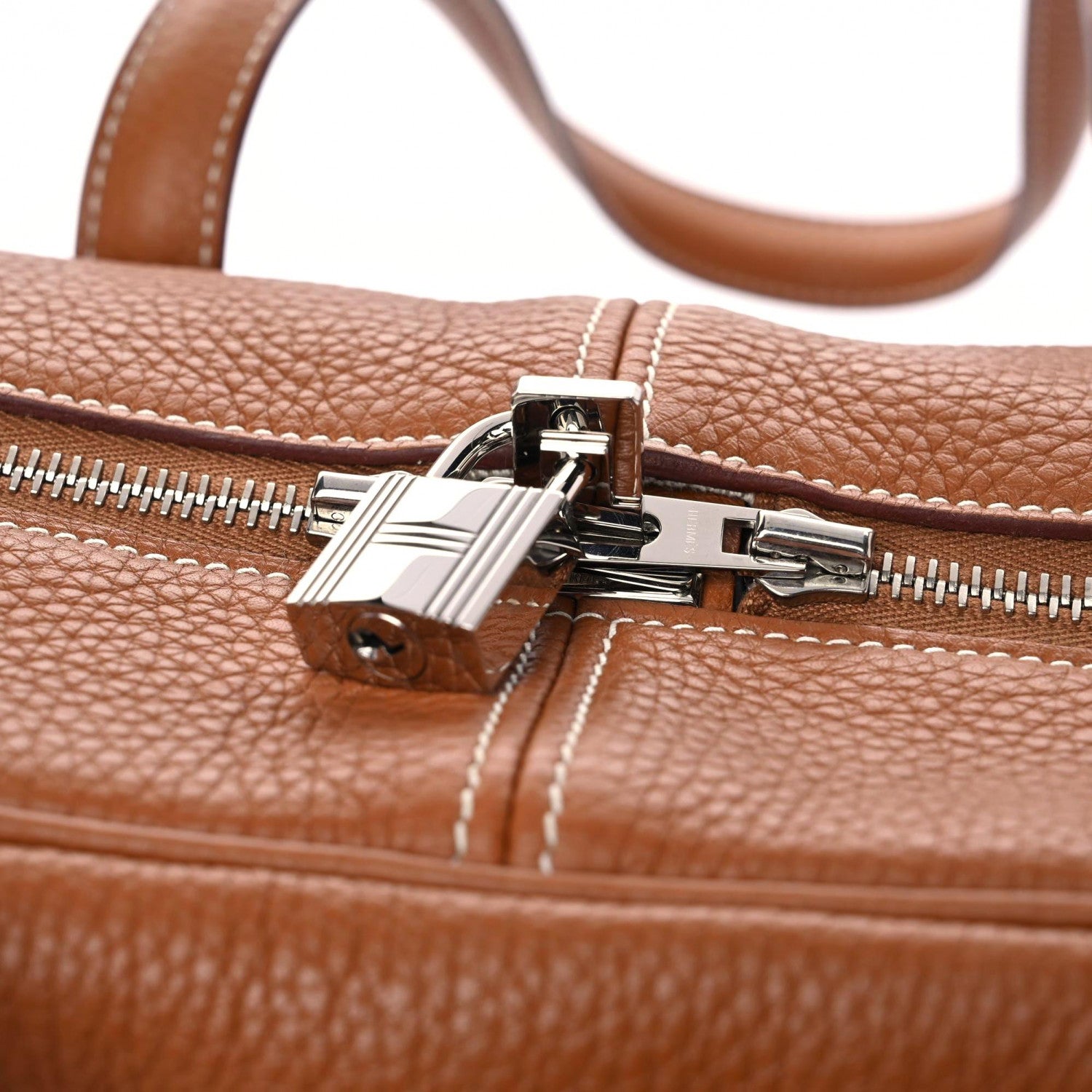 Hermes Taurillon Clemence Victoria II 35 Gold 9 of 9